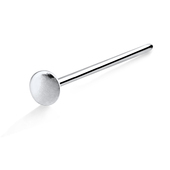 Plate Shaped Straight Nose Stud Silver NSKA-70m